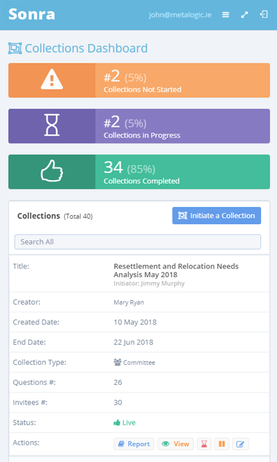 Sonra Responsive Application Design